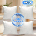 4-Pack Ultra-Fluffy Pillow Inserts – Skin-Friendly Softness & Quick Rebound Square Pillow Cores for Sofa, Bed, Garden & Outdoor Use | Multiple Sizes