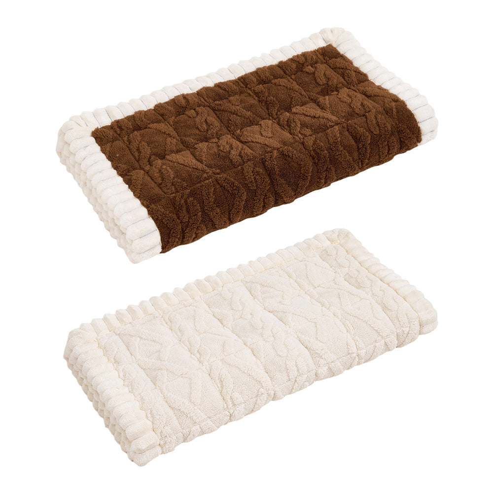 Plush Fleece Sofa Cover Non-Slip Machine Washable Thick Warm Slipcover Seat Cushion Mat for Armchair Couch Swing Bench 1 2 3 4 Seater Living Room Bedroom Office Coffee Grey White