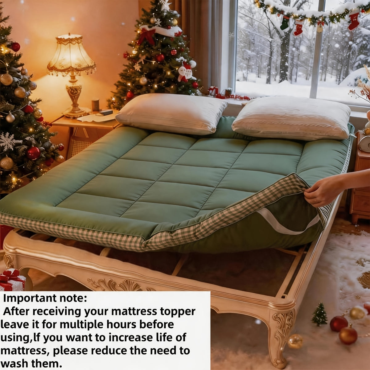 Roll Up Mattress Topper & Foldable Tatami Sleeping Pad – Soft Breathable Floor Mat for Guest Bed Sofa Camping, Twin Full Queen King, 8 Colors