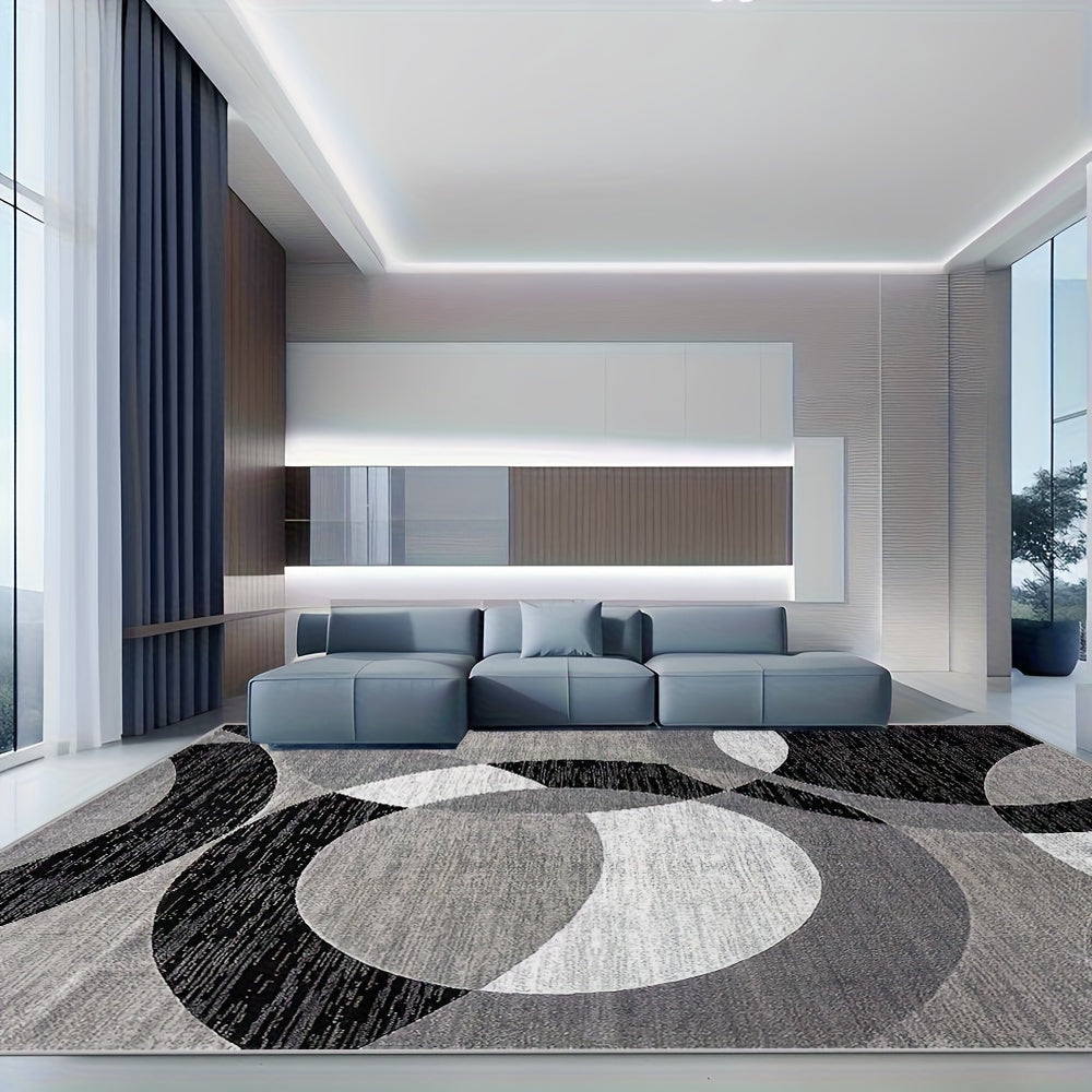 850gsm Velvet Abstract Geometric Area Rug – Bohemian Vintage Style, Non-Slip Backing, Machine Washable | Living Room, Bedroom & Office | 40x63 to 79x118 in | Nuvia Haven