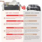 L-Shape Sectional Sofa Cover Non-Slip Machine Washable Chaise Lounge Slipcover Pet-Friendly Loveseat 3-Seater Right Chaise 9 Colors