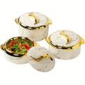 Insulated Thermal Casserole Dish Set with Lids 3-Piece – Stainless Steel Hot & Cold Food Warmer for Buffets, Hot Pot, Family Gatherings & Potlucks – 5 Colors