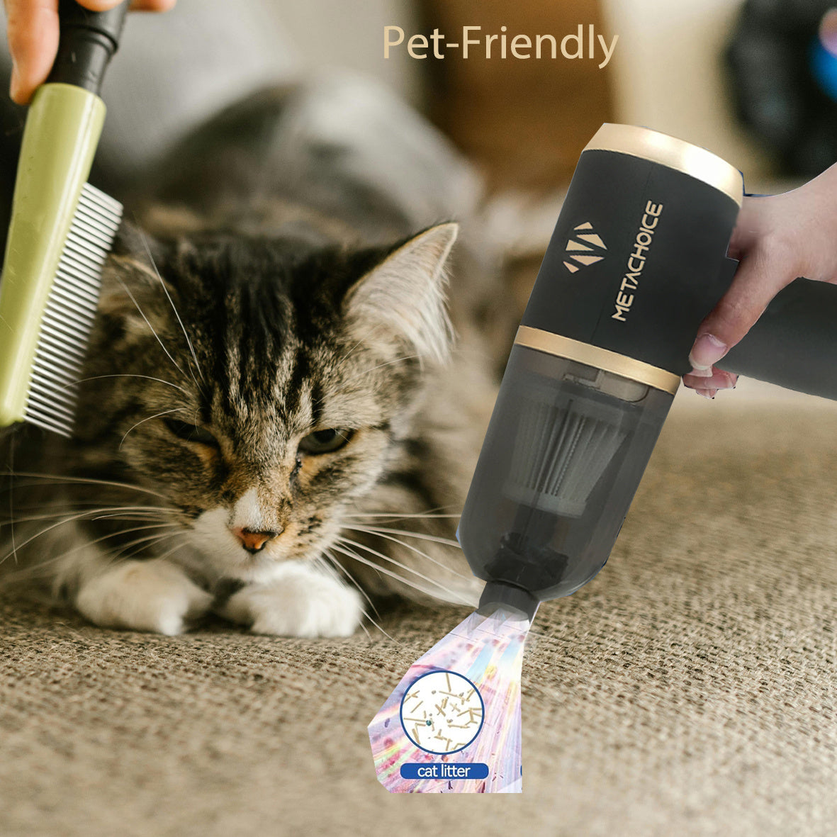 Cordless Handheld Vacuum Cleaner 12KPa High Suction – Blow & Suction Dual Mode, Ultra-Lightweight 12.2oz, 2x2000mAh Battery, Type-C Charging, Mini Portable Vacuum for Car Home Office Pet Hair