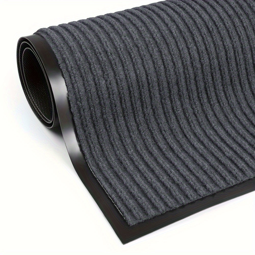 Heavy-Duty Outdoor Entrance Mat – Non-Slip PVC, Striped Polypropylene | Entryway, Patio & Business | All Seasons | 3 Colors, 7 Sizes | Nuvia Haven