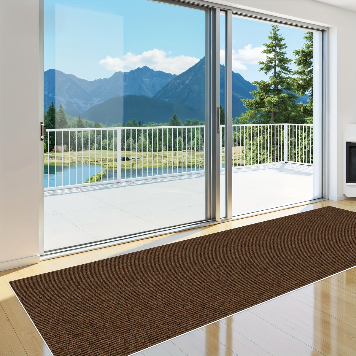 Non-Slip Long Runner Rug – 23.22" Wide, 4mm Thick Hallway Runner for Kitchen, Bathroom, Stairs & Entryway (Multiple Lengths & Colors)