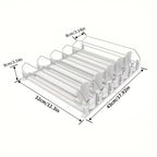 Adjustable Fridge Organizer for Soda Cans Water Bottles Space-Saving Refrigerator Beverage Rack for Pantry Kitchen Cabinet - Stackable Can Organizer Storage, 3-5 Columns