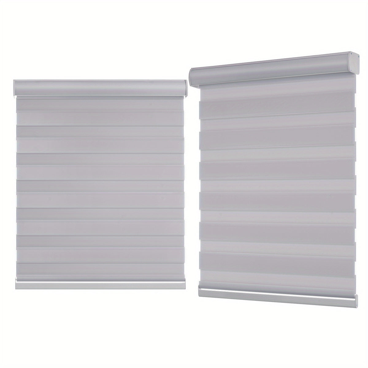 Cordless Zebra Blinds for Windows - Dual Layer Light Filtering & Blackout Roller Shades, Easy Install Custom Width 20"-64" x 72"H, Modern Window Treatment for Bedroom Living Room, 4 Colors