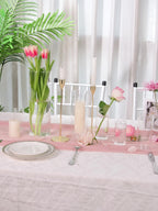 Glass Cylinder Vases Set 15/20/25/30pcs 5 Sizes – Transparent Hurricane Flower Vases for Wedding, Home, Party & Office Decor