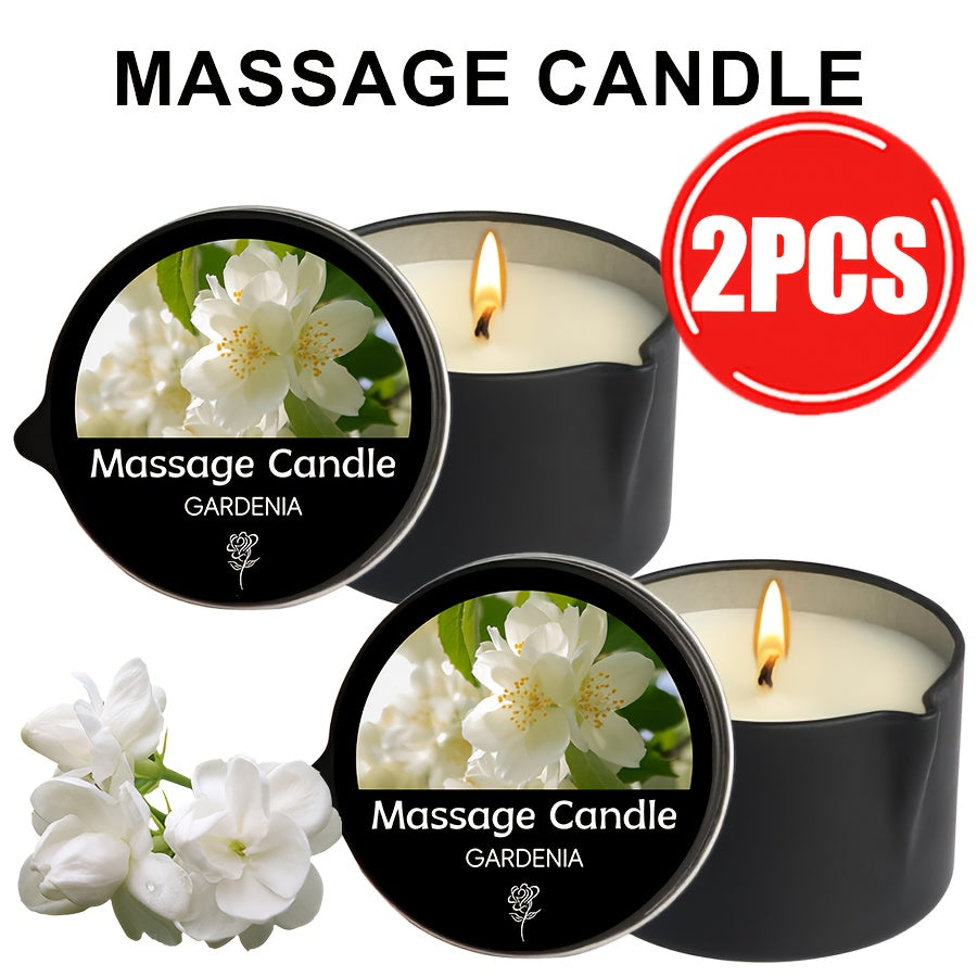 2-in-1 Soy Wax Massage Oil Candle Essential Oil Scented Warm Moisturizing Body Lotion Luxury Spa Candle Gift Set for Women Nail Salon Pedicure Wedding Christmas Valentine 1pc 2pc 6pc 17 Scents