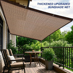 Anti-UV Sunshade Net for Garden, Greenhouse, Pergola & Terrace – Durable Sun Protection Shade Cloth for Plants & Outdoor Spaces | Brown & Black, Multiple Sizes