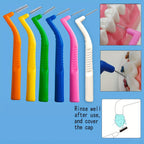 Interdental Brushes 36 Pack L-Shaped - Soft Nylon Bristle Floss Picks for Braces Teeth Cleaning Sensitive Gums Adults Multiple Sizes