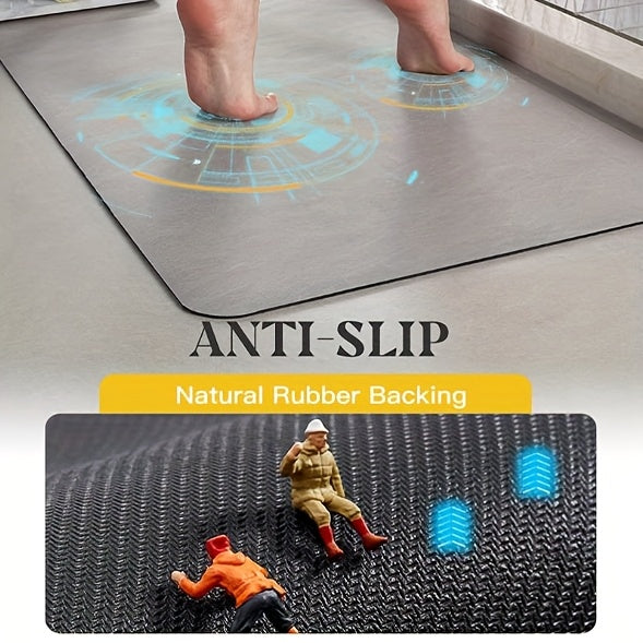 Diatom Mud Mat – Super Absorbent Quick-Dry Non-Slip Floor Mat for Bathroom, Kitchen & Living Room, Flower-Shaped Draining Mat, Home Decor Bath Mat, Multiple Sizes