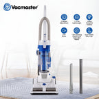 Vacmaster Upright Bagless Vacuum Cleaner 20ft Cord 13in Cleaning Path Powerful Suction for Carpet Hard Floor Pet Hair