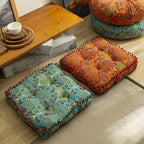 Moroccan Chair Cushion Seat Pad – Soft Bohemian Floor Cushion with Cover & Fiberfill, Multifunctional Indoor Outdoor Bench Pad, Hand Washable Decorative Home Decor for Living Room Bedroom, Valentine's Day Gift