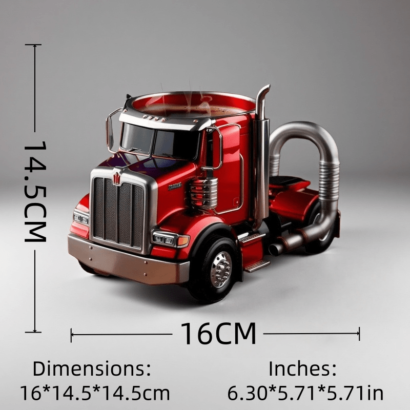Truck Coffee Mug Novelty Truck Shaped Cup for Hot and Cold Drinks Fun Gift for Truck Lovers Men Boys Birthday Christmas