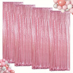 Sequin Backdrop Curtains 4 Panels 2FT x 8FT Glitter Party Decorations for Wedding Birthday Photo Booth Stage Background 30+ Colors