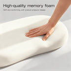 Cloud Pillow for Neck Support – Ergonomic Contoured Cooling Bed Pillow with Washable Cover | All-Season Sleep Pillow in Blue, Yellow, Purple & Pink