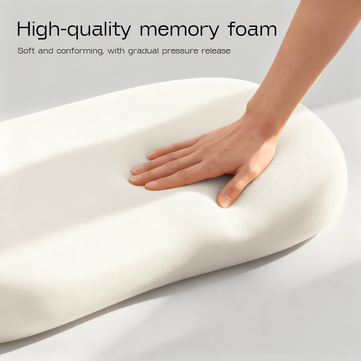 Cloud Pillow for Neck Support – Ergonomic Contoured Cooling Bed Pillow with Washable Cover | All-Season Sleep Pillow in Blue, Yellow, Purple & Pink
