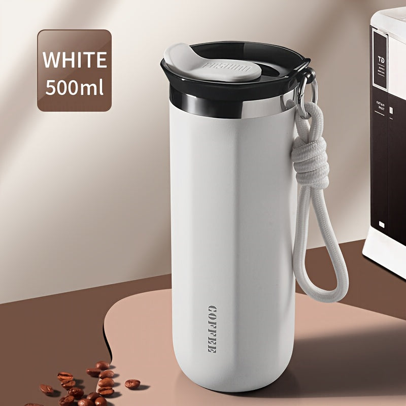 Insulated Travel Mug 16.91oz 304 Stainless Steel Vacuum – Leak-Proof Non-Slip Portable Coffee Cup for Indoor & Outdoor, Winter Holiday Gift