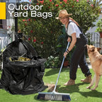 55-60 Gallon Heavy Duty Black Garbage Bags Tear Resistant Large Trash Bags for Home Garden Outdoor Commercial Camping 25 Pack