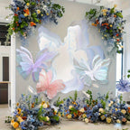 3D Butterfly Wall Decorations 3pcs Large 50cm Artificial Butterfly Party Decor for Baby Shower Wedding Birthday Home Bedroom Nursery Supplies – Set of 3