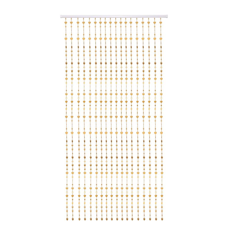 Acrylic Beaded Curtain 35.5x72 Inch for Doorways and Windows - Boho Room Divider and Closet Door Curtain - Decorative Bead Curtain for Bedroom, Wedding, Events and Retail Window Display