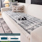 Plush Sofa Cover Super Soft Thickened Warm Anti-Slip Couch Cushion Mat – Furry Velvet Sofa Protector for Living Room Bedroom, Easy Care Durable Home Decor Furniture Cover
