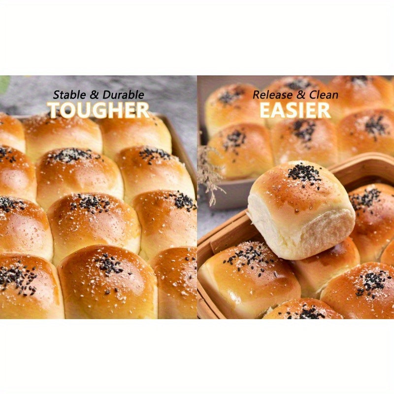 11 Inch Non-Stick Square Baking Pan Carbon Steel Jelly Roll Tray - Oven Baking Sheet for Cake Rolls Cookies Nougat Puff Pastry