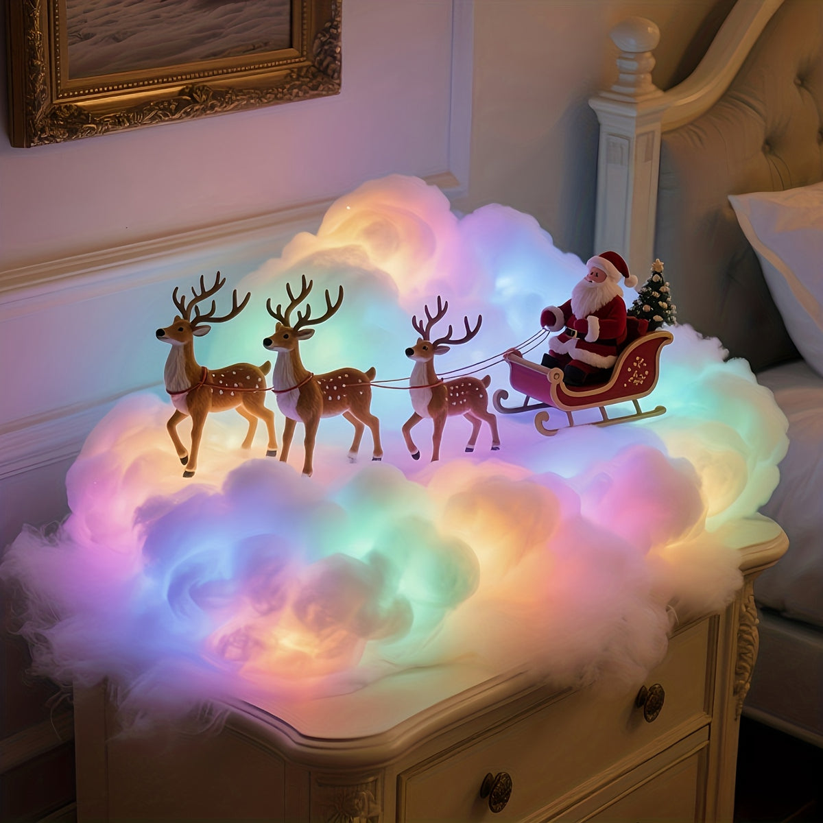 3D RGB LED Cloud Lamp Color Changing Night Light with Lightning Effects Mood Lighting for Bedroom Gaming Room Party Club Decoration
