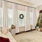 Blackout Curtains for Living Room & Bedroom - 100% Blackout Textured Panels, Thermal Insulated, Rod Pocket & Clip Rings, Multiple Sizes & Colors