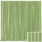 Photo Backdrop 4-Pack Taffeta Draping Background Cloth 5×10 Ft – Opaque Reusable Rod Pocket Panel for Weddings, Birthdays, Baby Showers & Photo Studios | 16 Colors
