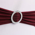 Chair Sashes 100-Pack – Milk Fiber & Spandex Stretch Sash Bands with Buckle, Snap-Back Elasticity, Wedding Party Banquet Decor, 8 Colors