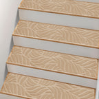 Non-Slip Stair Treads Self-Adhesive 4mm TPR Stair Mats for Hardwood Floors Indoor Stairs Carpet Pads 6pcs or 15pcs Set