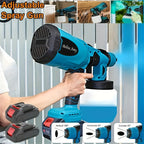 HVLP Electric Airless Paint Sprayer Gun with 3 Spray Patterns 27oz Container for House Walls Fence Furniture Cabinets Doors Car DIY Projects – Easy Clean Cordless Electric Spray