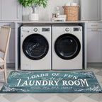 Laundry Room Rug Non-Slip Runner Washable Easy Clean Mat – Floor Protection for Washer Dryer Front, Laundry Area & Home | Multiple Sizes & Colors
