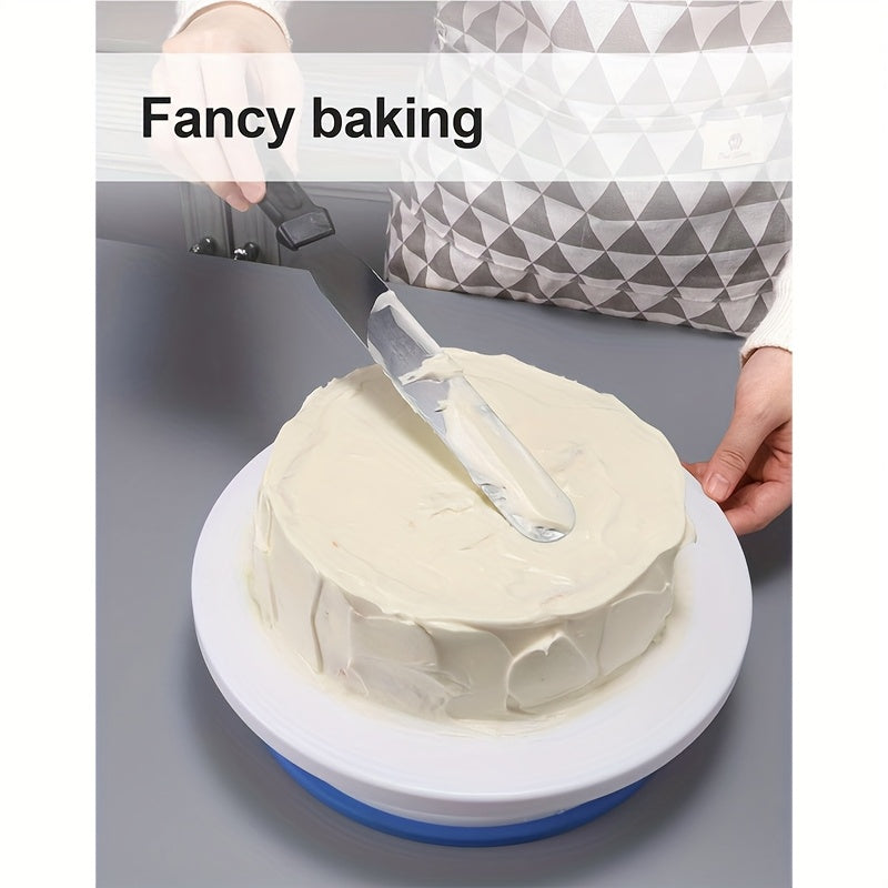 Rotating Cake Stand 11 Inch Non-Slip Base Smooth Spinning Turntable for Cake Decorating Icing Frosting Baking Display