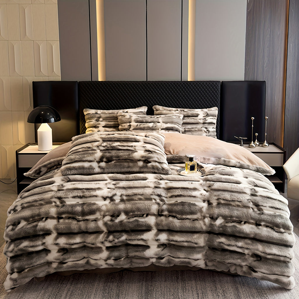 Faux Rabbit Fur Throw Blanket – Double Layer, Thick & Warm, Fluffy Luxury Blanket in Gradient Colors | 3 Sizes: 40x60, 60x80 & 90x108 Inch | Cozy for Sofa, Bedroom & Living Room | Perfect Winter Gift