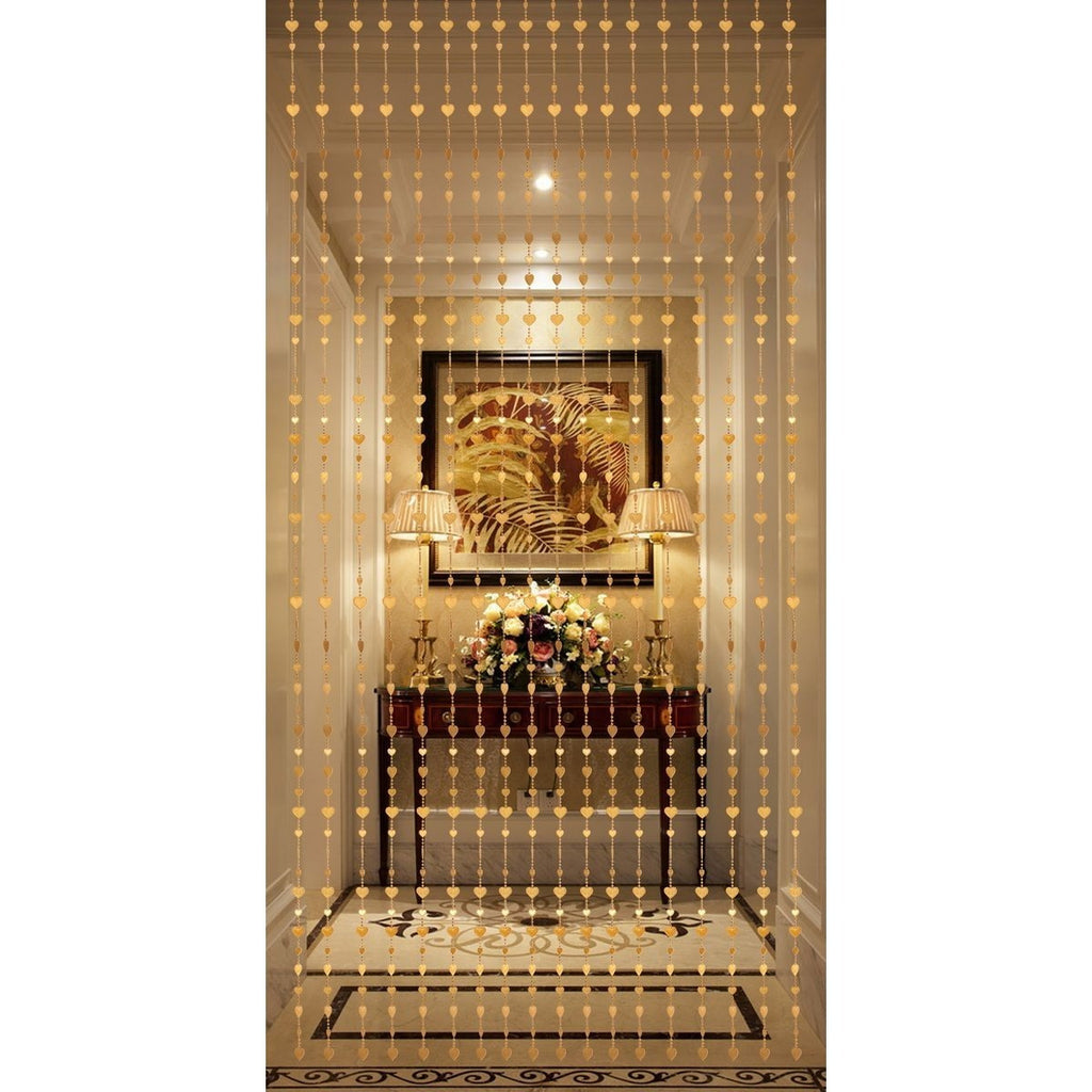 Acrylic Beaded Curtain 35.5x72 Inch for Doorways and Windows - Boho Room Divider and Closet Door Curtain - Decorative Bead Curtain for Bedroom, Wedding, Events and Retail Window Display