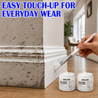 White Wood Repair Paste Kit with Paint Brush – Touch-Up Filler for Baseboards, Cabinets, Doors, Furniture & Wall Trim | Covers Scratches, Chips, Scuffs & Faded Spots | 2 or 3 Piece Set