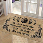 Halloween Witch Doormat Non-Slip Polyester Indoor Outdoor Floor Mat - Spooky Funny Witch Print for Front Door Entryway Porch, Halloween Home Decoration & Gift Idea