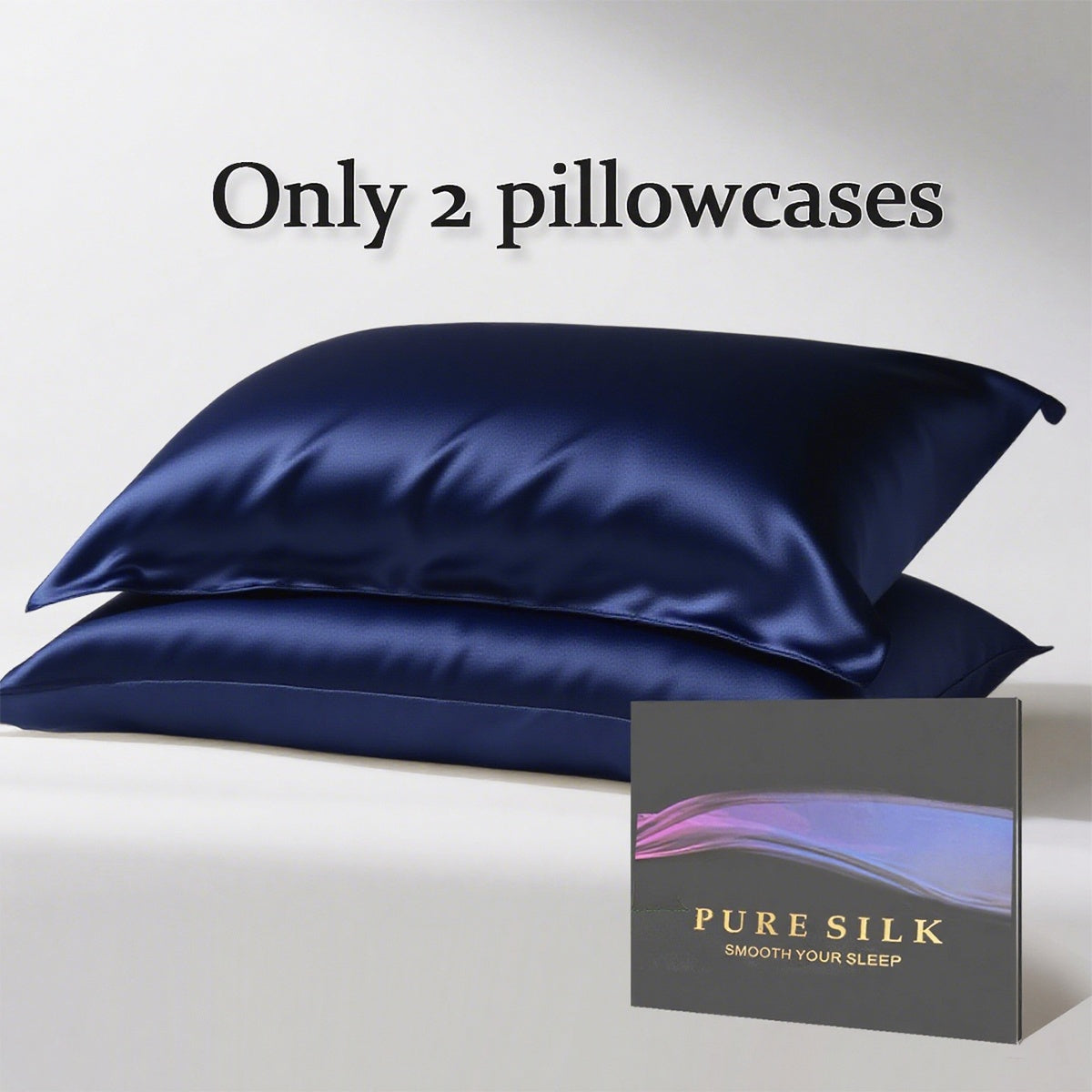 100% Mulberry Silk Pillowcase – Premium Silk Pillow Cover for Hair & Skin Care, Soft Smooth Cooling Breathable with Hidden Zipper, Luxury Sleep Bedding Standard Queen King Size