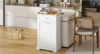 Tilt-Out Trash Can Cabinet 12 Gallon – Hidden Trash Cabinet with Drawers for Kitchen, Pantry & Laundry Room, Freestanding Kitchen Island Storage