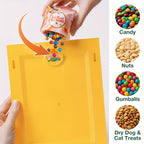 Wall-Mounted Candy Dispenser Frame – Square Hanging Candy Distribution Organizer for Halloween, Christmas, School Parties & Holiday Gifts, Available in Blue, Pink & Yellow