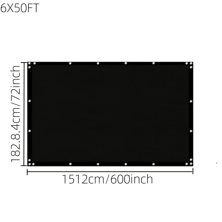 Fence Privacy Screen Multi-Size Heavy Duty HDPE Outdoor Shade Cloth with Cable Zip Ties – 4 5 6 7 8 ft Wide, 15–50 ft Long, Black