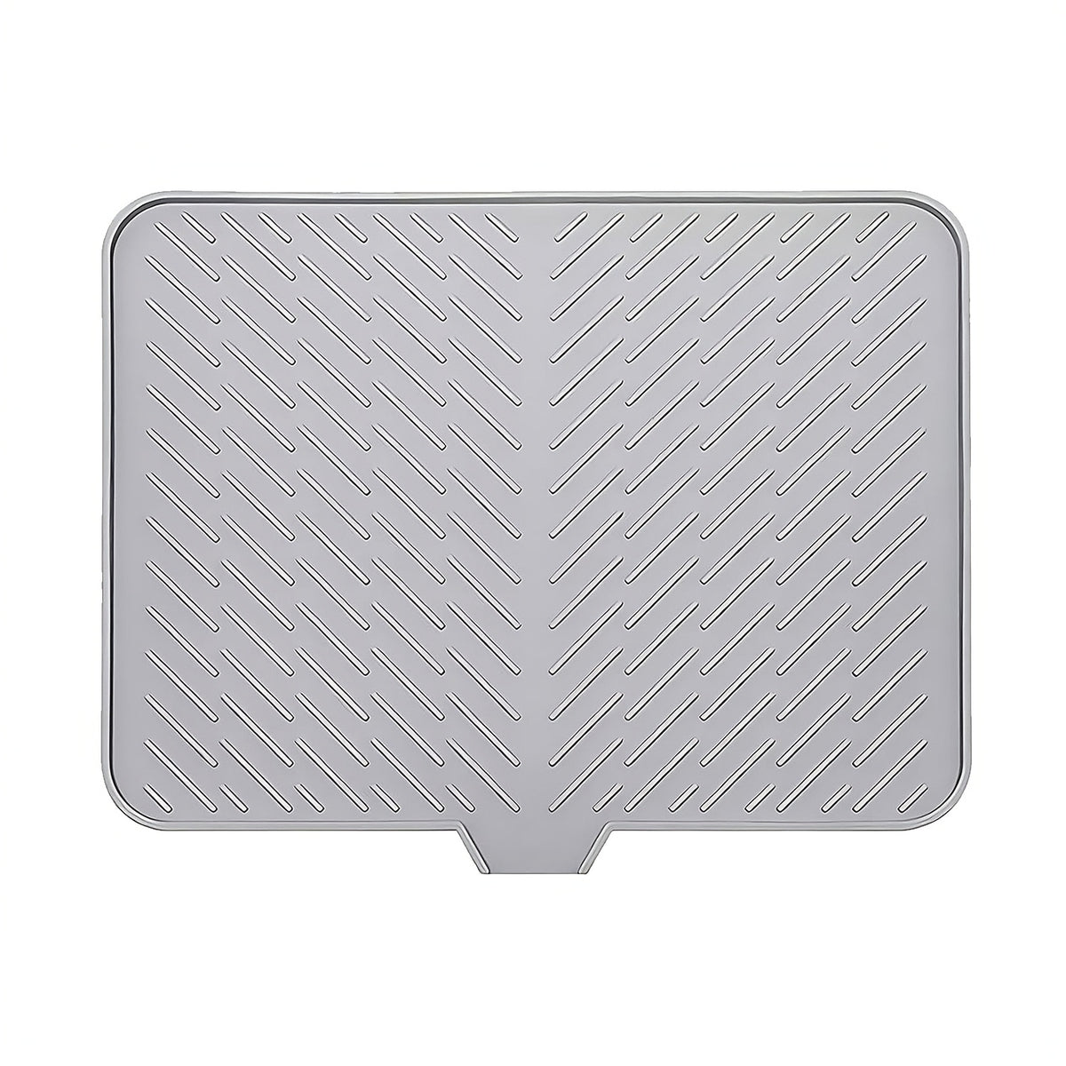 Silicone Dish Drying Mat with Built-In Drain Lip, Large Kitchen Counter Dish Drainer Mat, Easy-Clean 10mm Thick Drainage Pad, Non-Slip & Heat Resistant, Available in Multiple Sizes & Colors