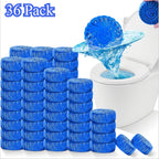 Automatic In-Tank Toilet Cleaner Tablets 24/36 Pack – Lemongrass Deodorizer, Prevents Scaling & Rust, for Home & RV Bathrooms
