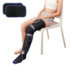 Full Leg Massager with Heat & Vibration Cordless Rechargeable – 4 Modes Pneumatic Compression for Calves Thighs Knees Ankles Soles, Large Screen, Mother's Day Father's Day Gift