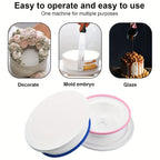 Rotating Cake Stand 11 Inch Non-Slip Base Smooth Spinning Turntable for Cake Decorating Icing Frosting Baking Display