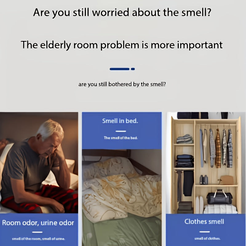 Room & Fabric Odor Eliminator Spray 100ml, Eliminates Body Odor Urine & Elderly Odor from Bedrooms Guesthouses & Hotels, Long-Lasting Air Freshening Deodorizer for Rooms & Textiles