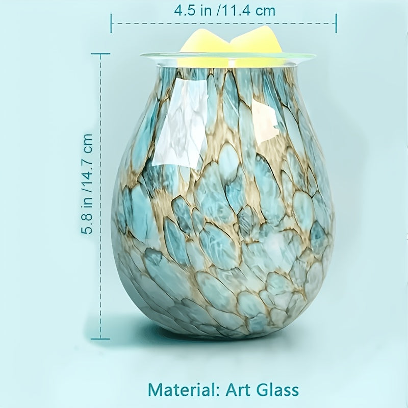 3D Glass Melt Wax LED Candle Light 7 Color Changing Mood Light for Home Office Room Decor Holiday Gift 1pc or 2pc Set
